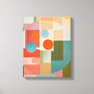 Geometrische Formen Moderne, farbenfrohe Kunst Can Leinwanddruck