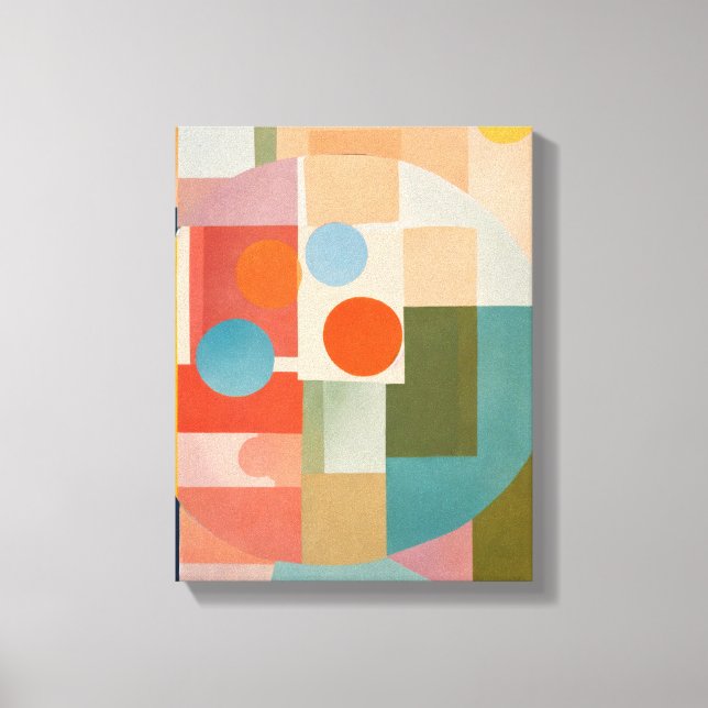 Geometrische Formen Moderne, farbenfrohe Kunst Can Leinwanddruck (Vorderseite)