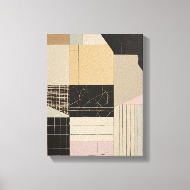 Geometrische Formen Moderne, farbenfrohe Kunst Can Leinwanddruck (Vorderseite)