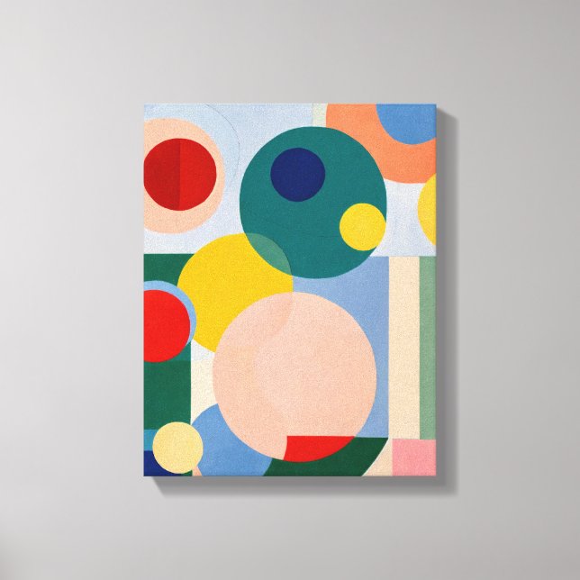 Geometrische Formen Moderne, farbenfrohe Kunst Can Leinwanddruck (Vorderseite)