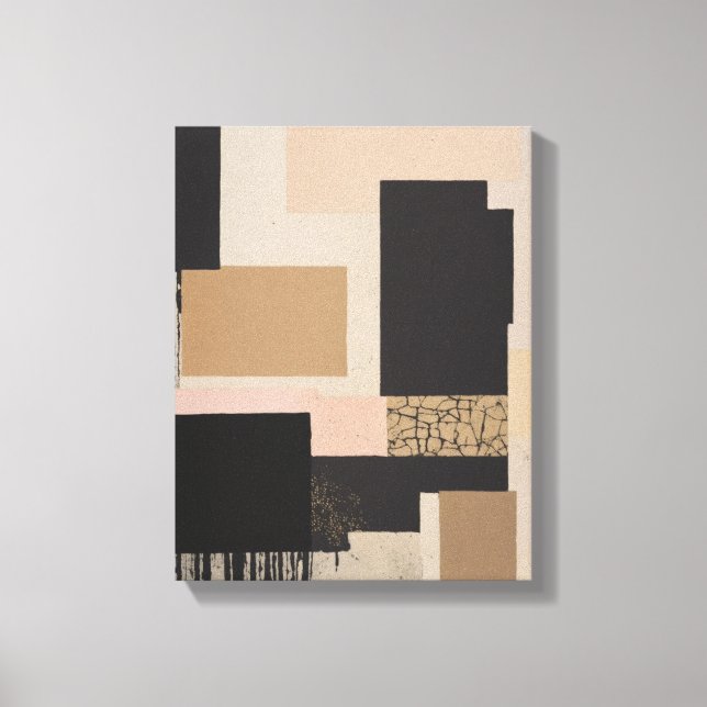 Geometrische Formen Moderne, farbenfrohe Kunst Can Leinwanddruck (Vorderseite)