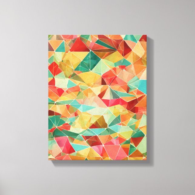 Geometrische Formen Moderne, farbenfrohe Kunst Can Leinwanddruck (Vorderseite)