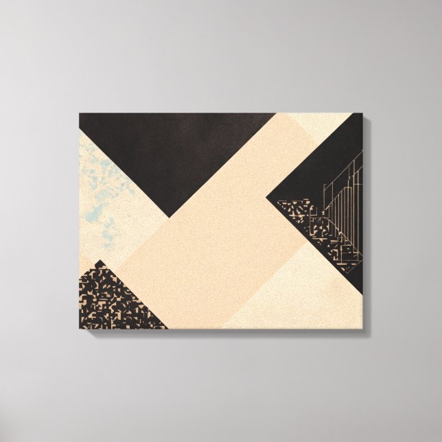 Geometrische Formen Moderne, farbenfrohe Kunst Can Leinwanddruck (Vorderseite)