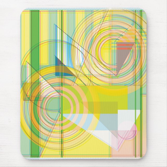 Geometrische Formen Mousepad (Vorne)