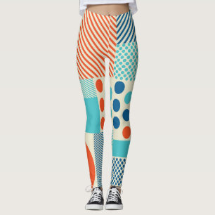 Geometrische Formen, Muster moderner Kunst. Leggings