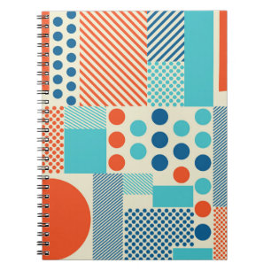 Geometrische Formen, Muster moderner Kunst. Notizblock