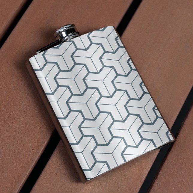 Geometrische Formen Nahtloses Muster Flachmann (flask)