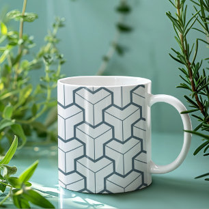 Geometrische Formen Nahtloses Muster Kaffeetasse