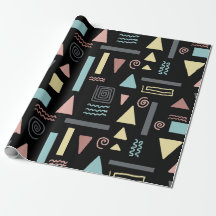 Geometrische Formen, schwarzes Muster