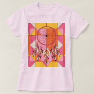 Geometrische Formen T - Shirt für Frauenrosa Dream