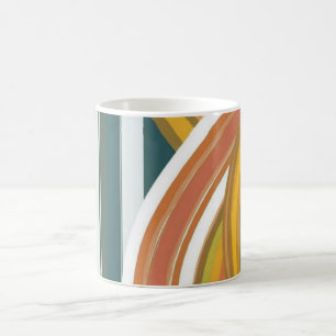 Geometrische Formen und lebendige Farben Wandkunst Kaffeetasse
