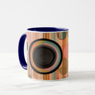Geometrische Formen und lebendige Farben Wandkunst Tasse