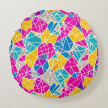 Geometrische Formen und Linien in lebendiger Farbe