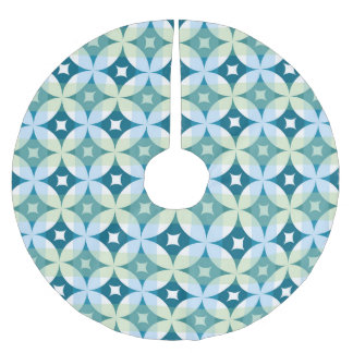 Geometrische Formen, Vintage abstrakte Tapete. Polyester Weihnachtsbaumdecke