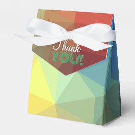 Geometrische Formen von Regenbogen Geschenkschachtel