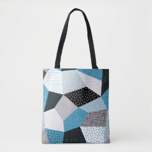 Geometrische Freehand Zeichnend Patchwork-Tiles