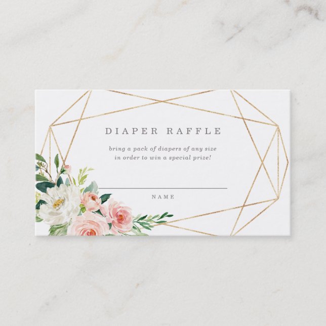 Geometrische Frühlingsromatkarte Visitenkarte (Vorderseite)