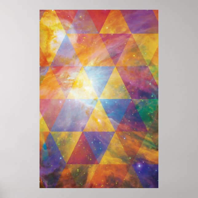 Geometrische Galaxie Poster (Vorne)