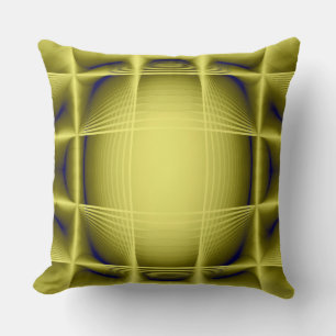 Geometrische gelbe Struktur Kissen