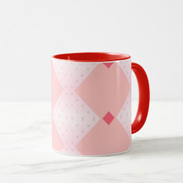 Geometrische gemusterte Form rosa Tasse