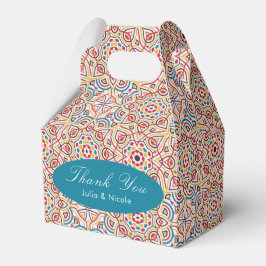 Geometrische Glitzern Kupfermetallische Hochzeit Geschenkschachtel