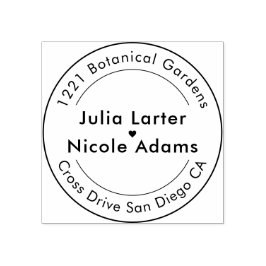 Geometrische Glitzern Kupfermetallische Hochzeit Gummistempel