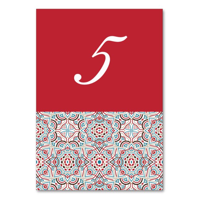 Geometrische Glitzern Kupfermetallische Hochzeit Tischnummer (Vorderseite)