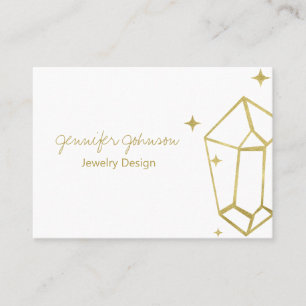 Geometrische Gold Foil Business Card Visitenkarte