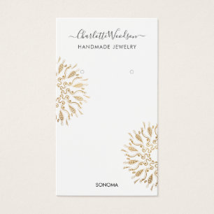Geometrische Gold Foil Earring Display Card