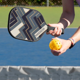 Geometrische Goldene Abbildung Pickleball Schläger
