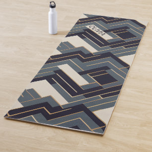 Geometrische Goldene Abbildung Yogamatte