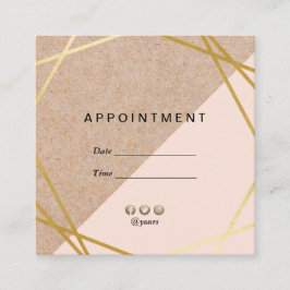 Geometrische goldene KraftDruckfarben-Druckfarbenp Quadratische Visitenkarte