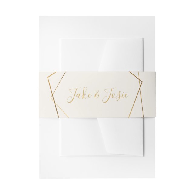 Geometrische Goldene Wirkung, Bezeichnungen Einlad Einladungsbanderole (Vorderseite Beispiel)