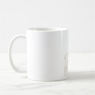 Geometrische Goldhirschgeweihsterne Kaffeetasse