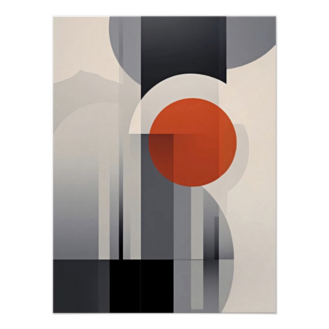 Geometrische Gradient Poster (Vorderseite)