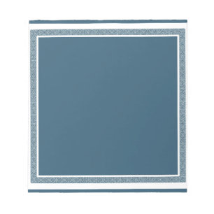 Geometrische Grenze für Navy und Weiß Notizblock