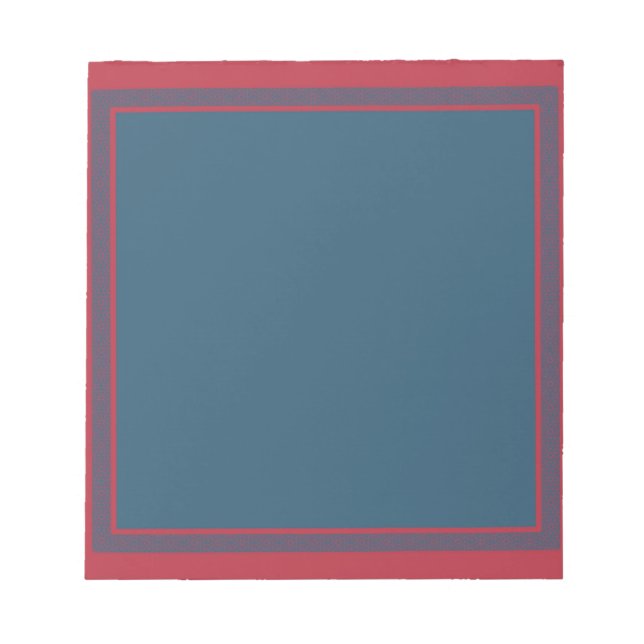 Geometrische Grenze zwischen Marine und Rot Notizblock (Vorderseite)