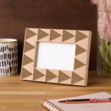 Geometrische große Dreiecke Mocha Mousse Dusty Pin