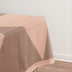 Geometrische große Dreiecke Mocha Mousse Dusty Pin Tischdecke
