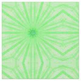 Geometrische grüne Kaleidoskop-Spokes mit benutzer Stoff