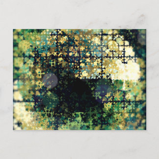 Geometrische Grunge Abstrakt 1 Postkarte