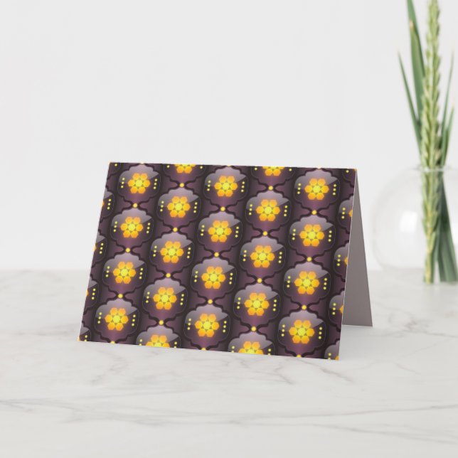 geometrische Grußkarte im marokkanischen Stil Karte (Vorderseite)