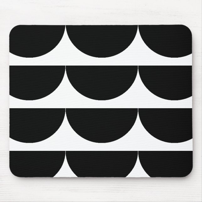 Geometrische Halbkreis-Mausunterlage Mousepad (Vorne)