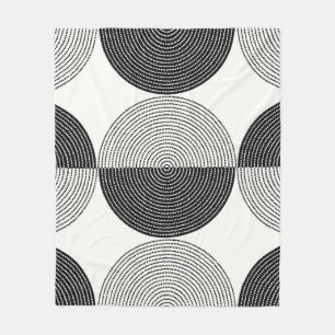Geometrische Halbkreise: einfaches Muster. Fleecedecke