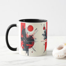 Geometrische Harmonie: Der Abstrakte Kunstkaffee