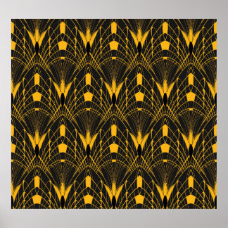 Geometrische Harmonie: Design digitaler Ornamente Poster