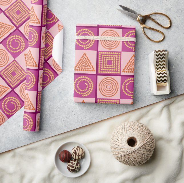 Geometrische Harmonie - Geschenkpapier (Kunsthandwerk)