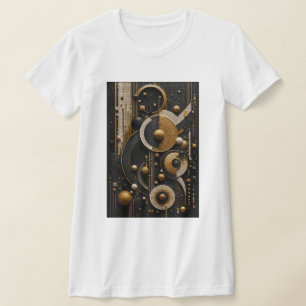 Geometrische Harmonie in 3D-Mikromoosak T-Shirt