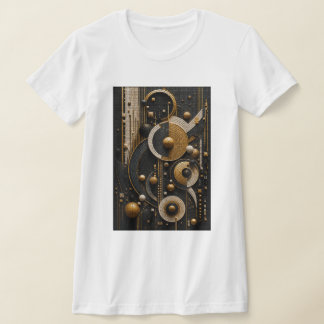 Geometrische Harmonie in 3D-Mikromoosak T-Shirt