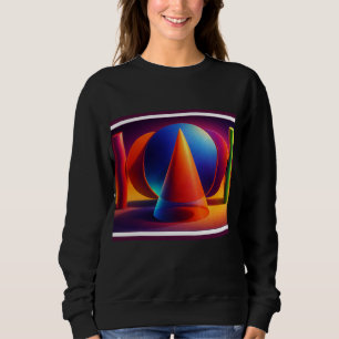 Geometrische Harmonie in lebendigen Farben Sweatshirt